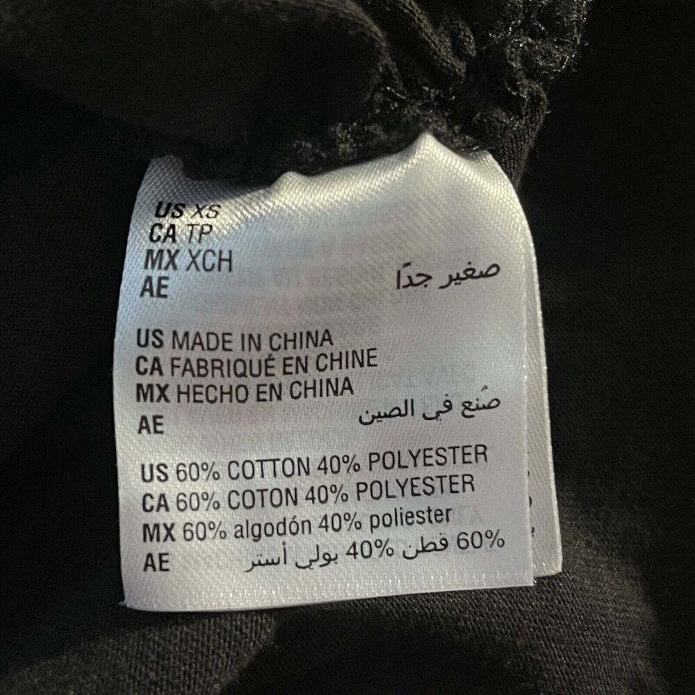And Now This X-Small Top Tee Sleeveless Crew Neck Ruched Sides Shoulder Pads - Picture 7 of 8